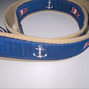 Nautical anchor flags D-ring Belt from the Belted Cow Company preppy coastal